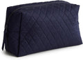 Vera Bradley Women's Premium Cotton Large Cosmetic, Peacoat, One Size