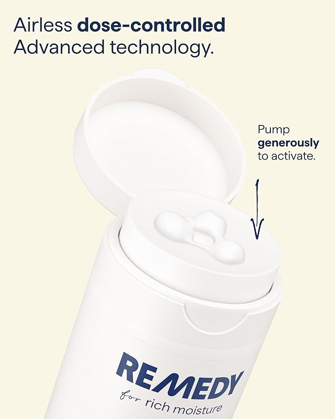 Remedy Rich Barrier Repairing Cream Face Moisturizer | Quadruple Ceramide Complex, Peptides and Squalane | Fragrance Free | Eczema Certified | Dry Sensitive Skin | By Dermatologist Dr Shah | 1.7 fl oz