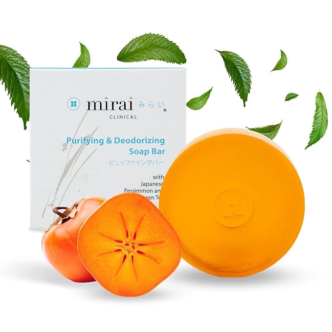 Mirai Clinical Persimmon Soap for Old People Smell,Nonenal® Odor Eliminator
