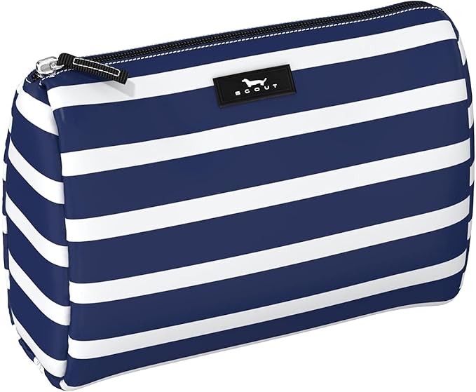 SCOUT Packin' Heat Cosmetic Bag - Toiletry Travel Bag - Nantucket Navy