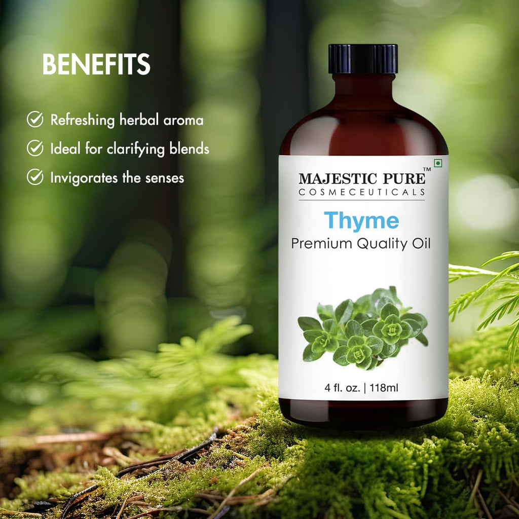 Majestic Pure Thyme Essential Oil for Diffuser - 4 Fl Oz