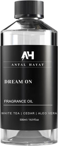 Antal Hayat Dream on Essential Oil Scent 500mL - Luxury Home Aromatherapy Diffuser Oil - Formulated with Hints of Bright White Tea, Sweet Vanilla, & Earthy Cedar - Inspired by One Hotel Miami Beach