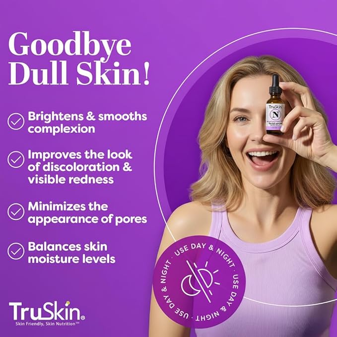 TruSkin Niacinamide Serum for Face with Hyaluronic Acid & Aloe, 1 fl oz