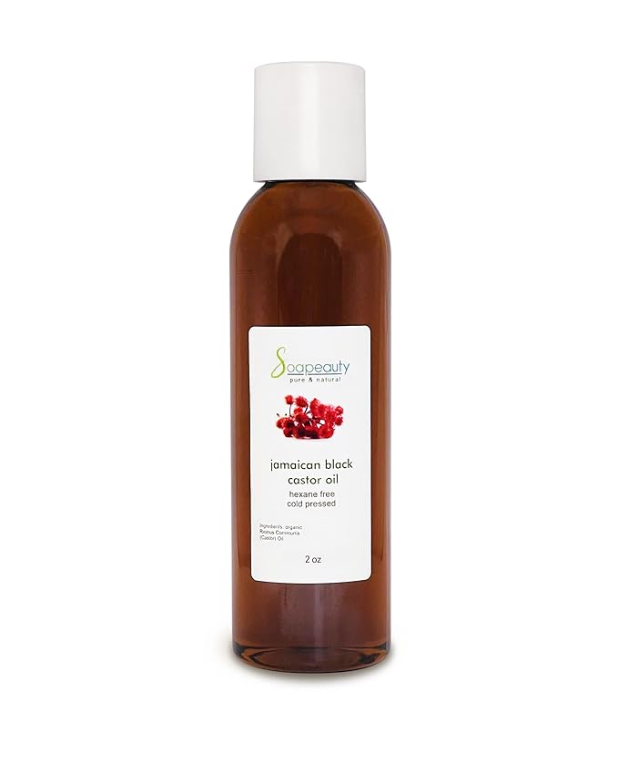 Soapeauty Jamaican Black Castor Oil 100% Pure Natural for Skin Hair 2 oz