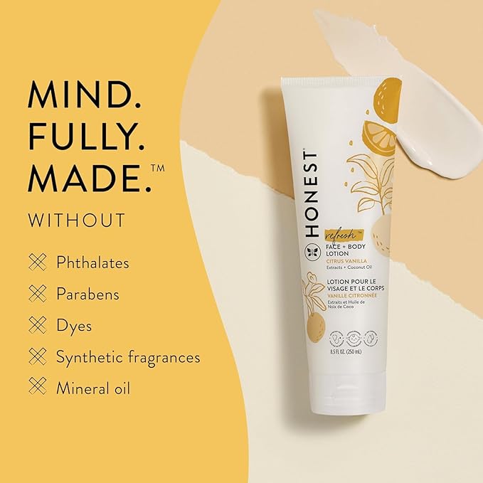 The Honest Company Body Lotion, Citrus Vanilla Refresh, 8.5 fl oz