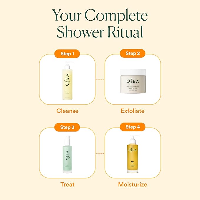 OSEA Undaria Algae™ Body Wash, pH Balanced Cleanser, Citrus Scent, 8 oz