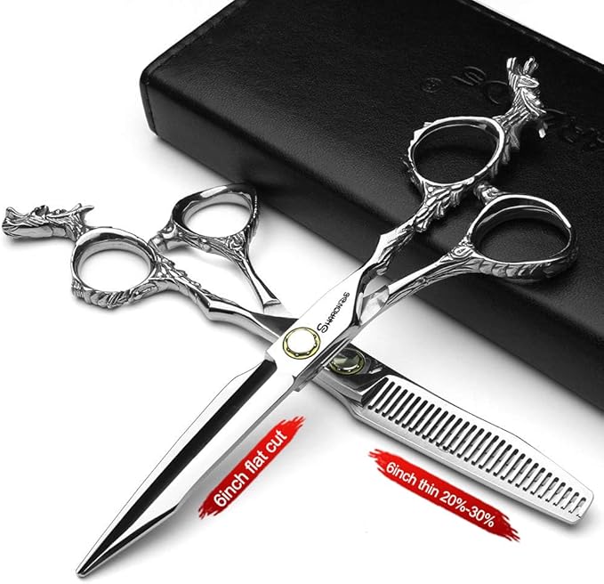 6/7/8/9 inch Barber Shears Hairdressing Salon Set (6-inch 2pc)