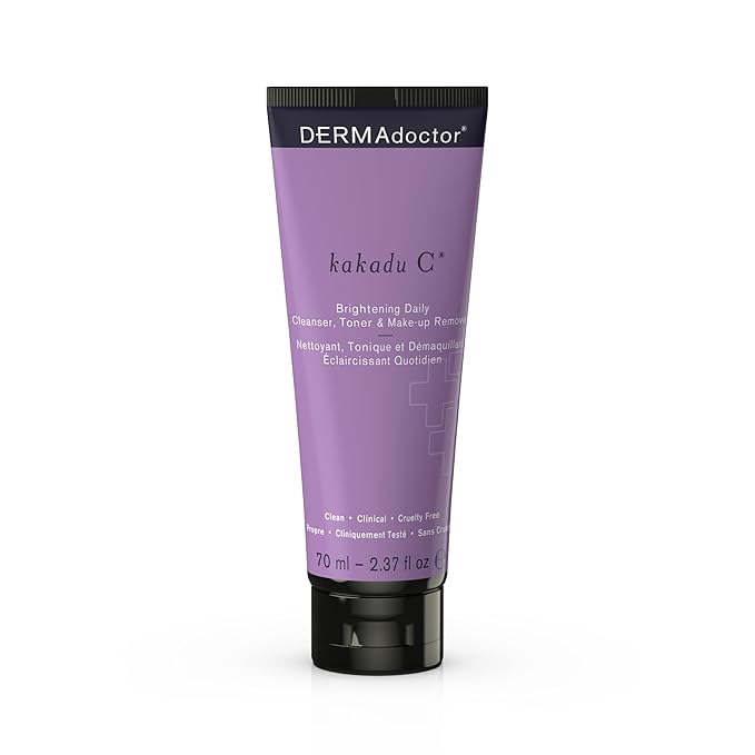 DERMAdoctor Vitamin C Face Wash, 3-in-1 Cleanser, Kakadu Plum, 2.37 oz