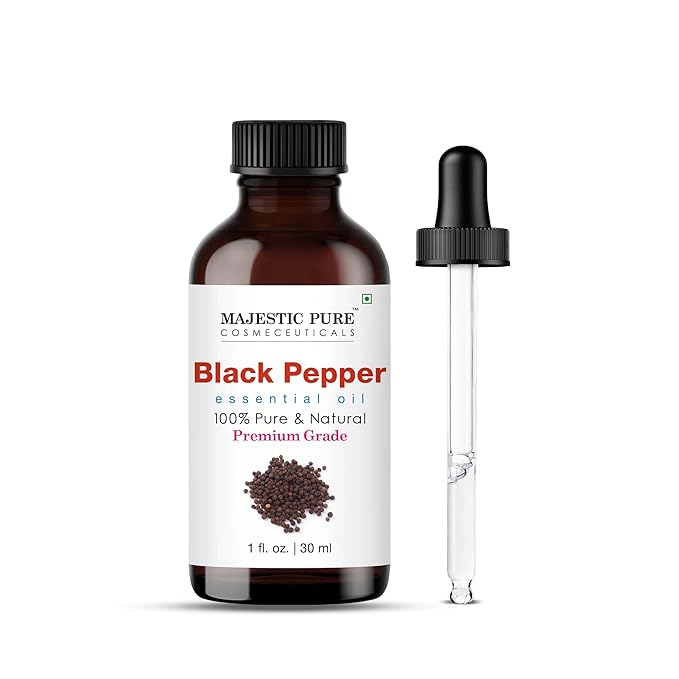 Majestic Pure Black Pepper Essential Oil for Diffuser - 1 Fl Oz