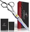 Fcoget Professional Hair Cutting Scissors, High-End Japanese 440C Stainless Steel Hair Cutting Shears with Sharp Edge Blades, 6.8 inch Hair Scissors, Right Hand Scissors for Salon, Home, Pet