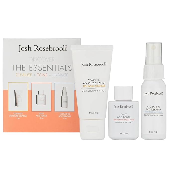 Josh Rosebrook Essentials Kit - Travel Cleanse, Tone & Hydrate Set