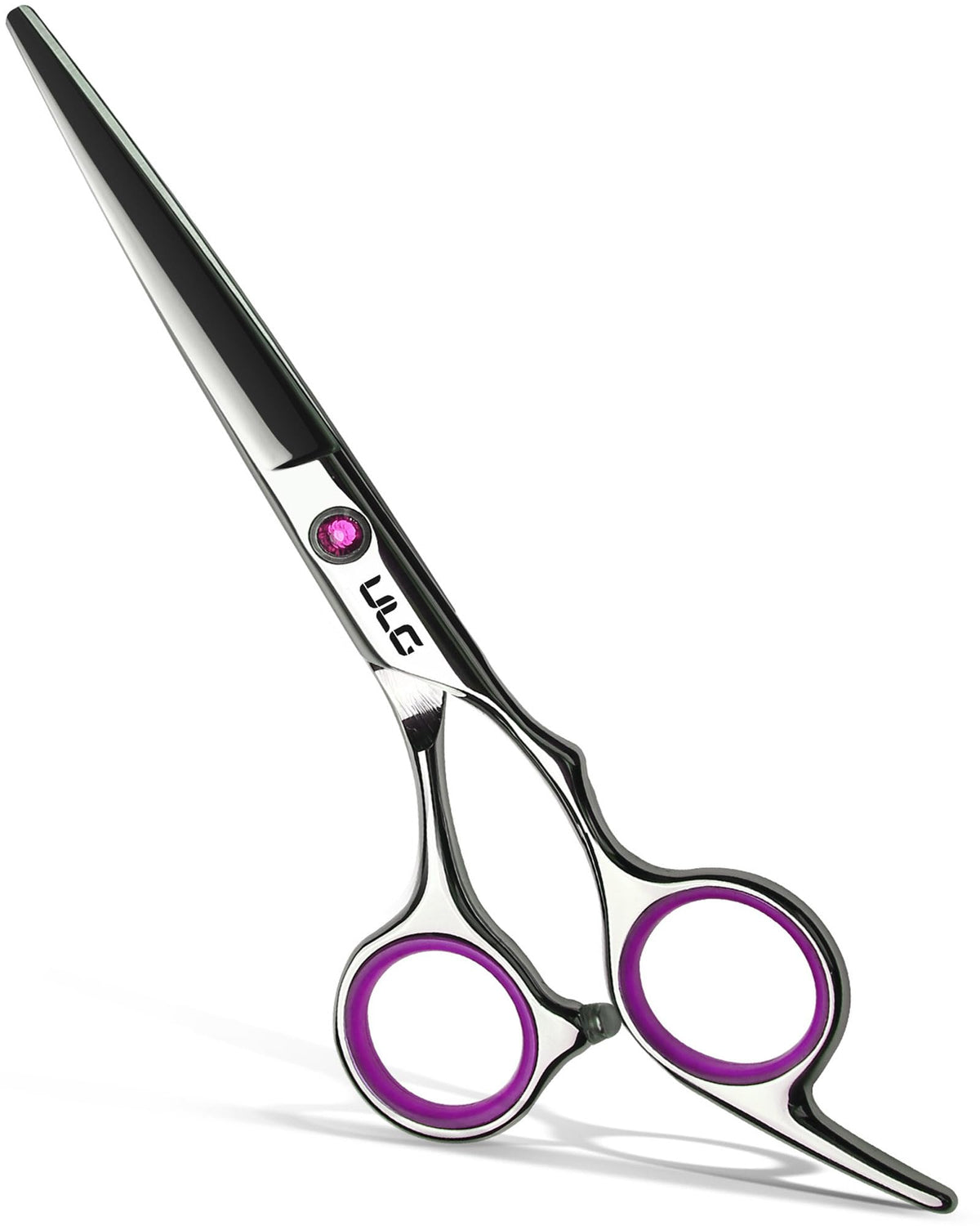 Hair Cutting Scissors, ULG Hair Shears 6.5 inch Hairdressing Hair Scissor, Salon Razor Edge Hair Cutting Shears, Japanese Stainless Steel Haircut Scissors with Detachable Finger Gold
