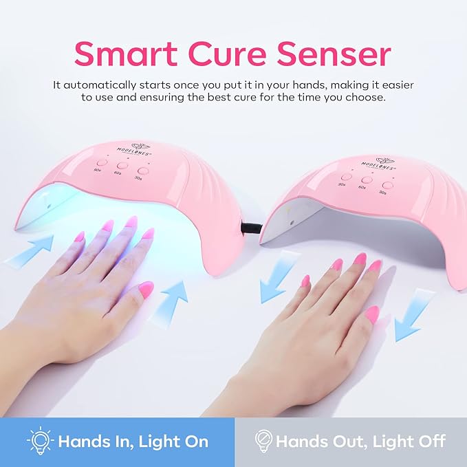 Modelones UV Nail Lamp 48 W Nail Dryer with 3 Timer Settings