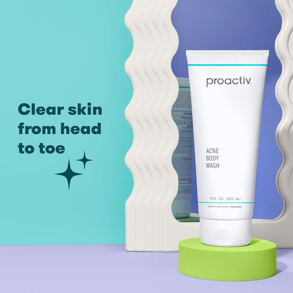 Proactiv Acne Body Wash, Gentle Body Cleanser, Unclogs Pores and Clears Body Blemishes, Salicylic Acid & Glycolic Acid Formula, Soothing Complex of Shea Butter, Vitamin E & Aloe Vera Extract, 9 Fl Oz