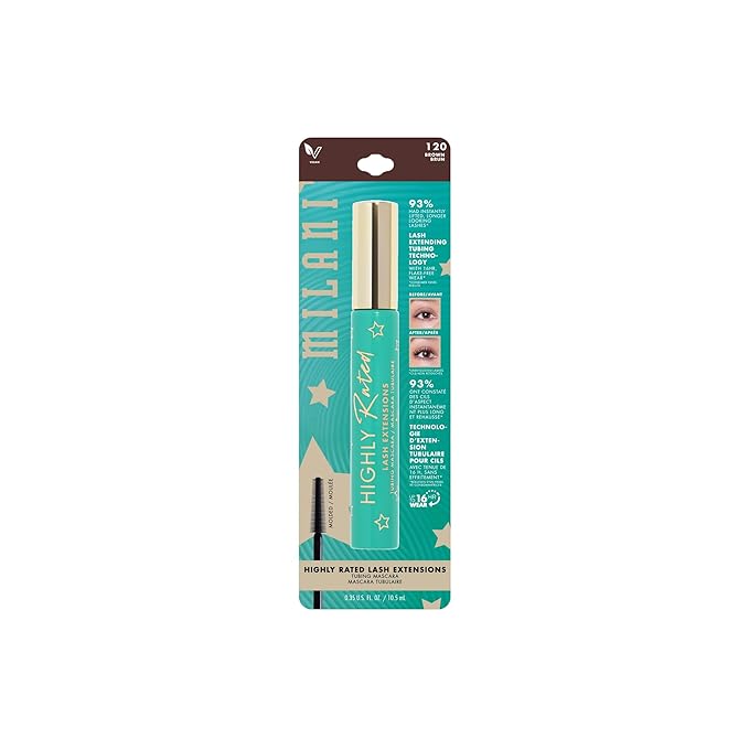 Milani Highly Rated Tubing Mascara for Length, Lengthening Mascara - Brown