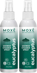 MOXĒ Eucalyptus Shower Steamer for Congestion & Tension Relief, 4oz, 2 Pack