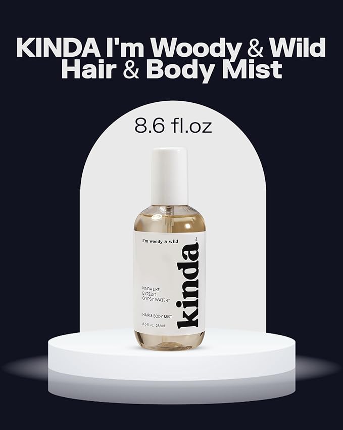 PB ParfumsBelcam KINDA I’m Woody & Wild Hair & Body Mist – Our Version of Byredo Gypsy Water – Mystical Forest Scent with Pine, Lemon, Sandalwood & Vanilla, Christmas Gifts for Women, 8.6 fl.oz