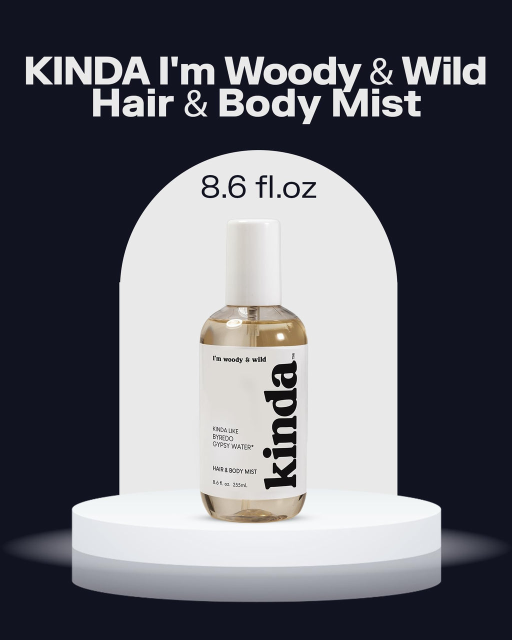 PB ParfumsBelcam KINDA I’m Woody & Wild Hair & Body Mist – Our Version of Byredo Gypsy Water – Mystical Forest Scent with Pine, Lemon, Sandalwood & Vanilla, Christmas Gifts for Women, 8.6 fl.oz