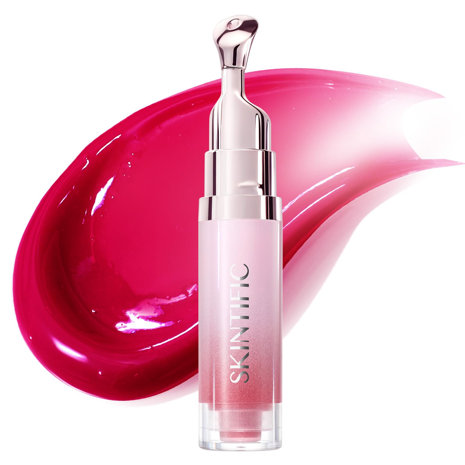 SKINTIFIC Brightening Lip Serum, Hydrating & Plumping (06 Cherry Red)