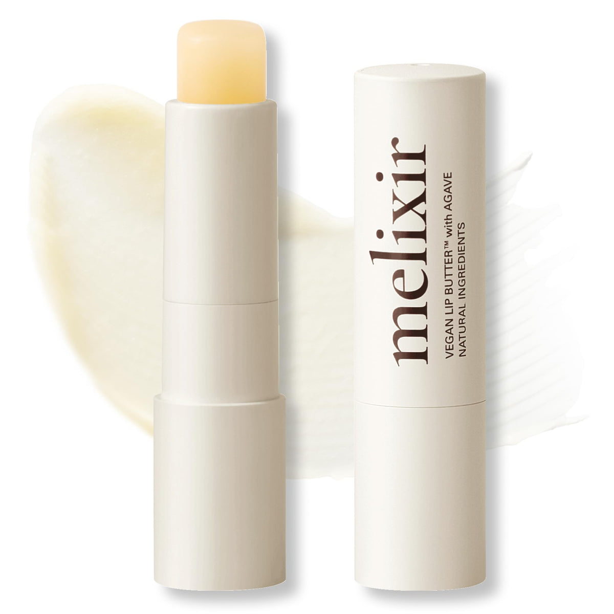 Melixir Vegan Lip Butter, Tinted Lip Balm for Dry Lips #12 Caramel