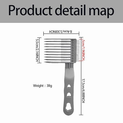 2Pcs Fading Comb, Professional Hair Cutting Tools, for Men Haircut Hair Fade Tool, Perfect for Home Use Hair Combs, for Precision Cutting and Styling Ideal for Barbers and DIY Haircuts