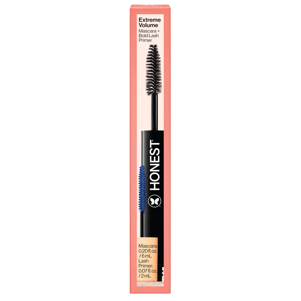 Honest Beauty 2-in-1 Extreme Volume Clean Mascara, Black, 0.27 fl oz