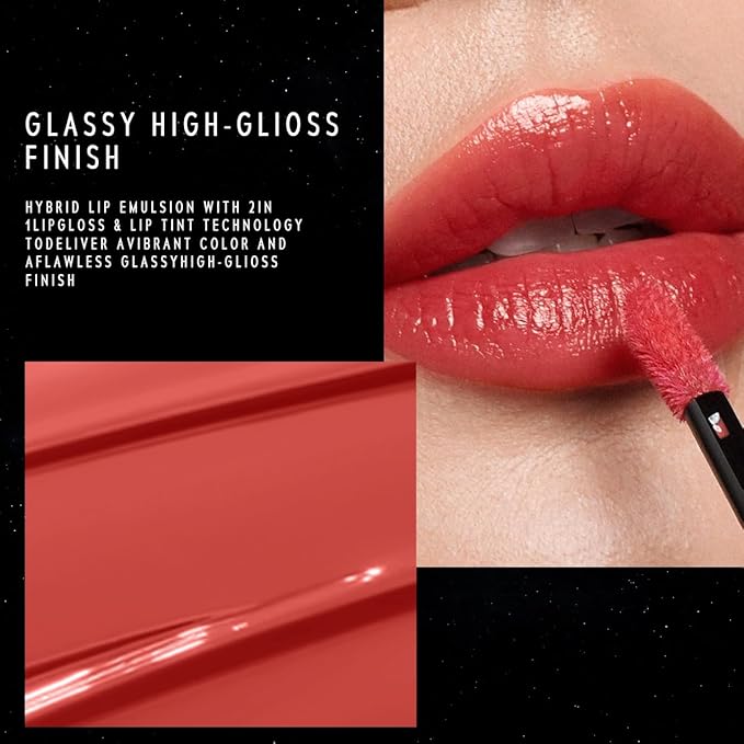TIMEPHORIA Stellar Dust Lip Stain 13 Berrion, Transfer-Proof & Smudge-Proof Lip Gloss, Vibrant Berry Pink Tinted Glossy Finish, High-Pigment Vibrant, Hydrating Lightweight Long-Lasting Lip Makeup