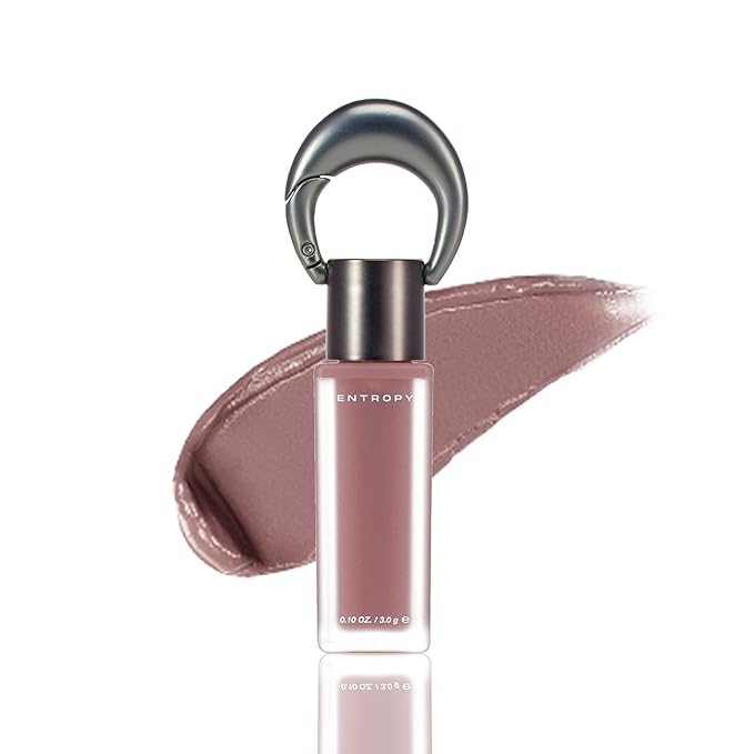 ENTROPY Makeup Matte Lip Tint – Soft Blur Line/Lightweight Velvet Matte Lip Tint, Soft Focus Finish, Natural MLBB Color, Long Lasting Lip Color - Pena Gem (Cement Gray)