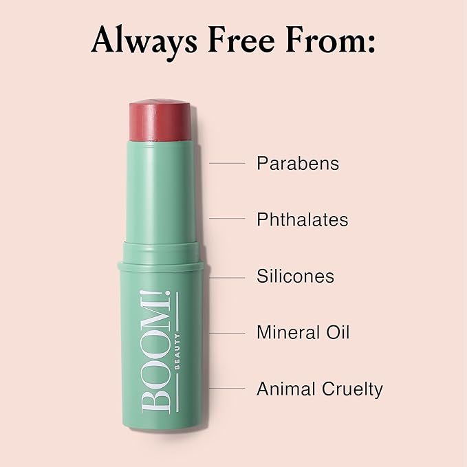 Boomstick Rose Nude® All-in-One Cream Blush for Cheeks, Eyes & Lips