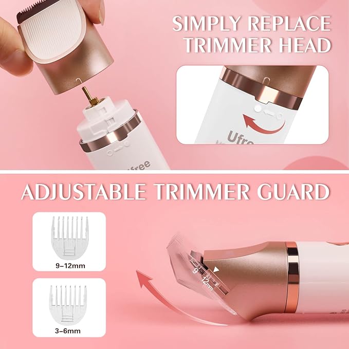 Ufree 3-in-1 Bikini Trimmer Electric Razors for Women, Body Hair Trimmer