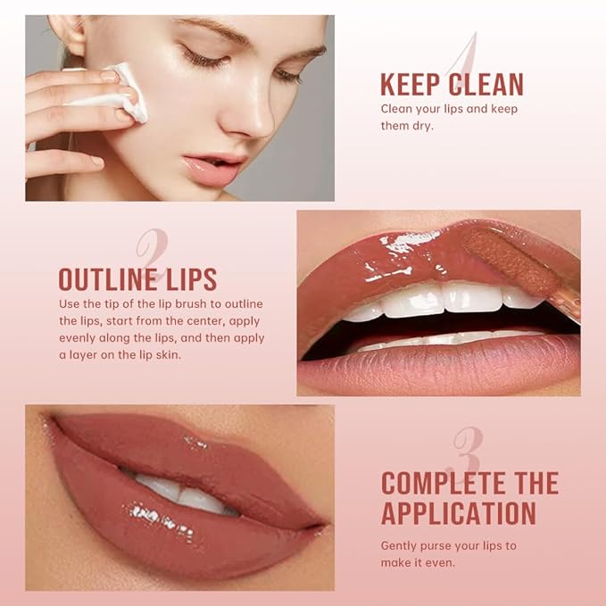 Hxssll Nourishing High-Shine Lip Gloss,Hydrating & Moisturizing Lip Tint, Non-Sticky, Long-Lasting Glossy Lip Stain,Softens & Plumps Lips for Smooth,Gentle Formula for Dry Lips 07#Pink Nude