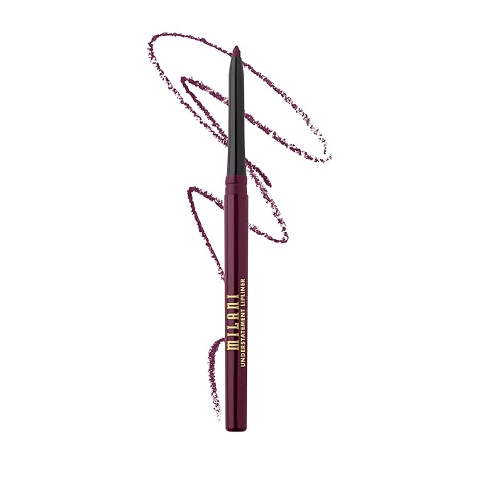 Milani Understatement Lipliner Pencil - Highly Pigmented Retractable Soft Lip Liner Pencil, Easy to Use Lip Makeup - Brazenberry Lip Liner