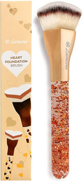 Lamora Heart Foundation Brush - Blending Liquid Cream Mineral Face Brush