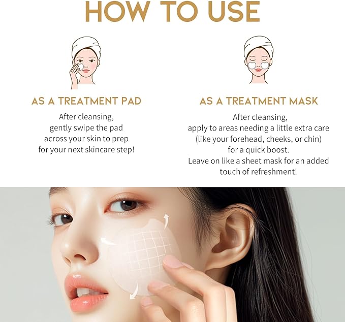#OOTD Rice Water Toner Pads for Glass Skin,70 Pads | Korean Skincare