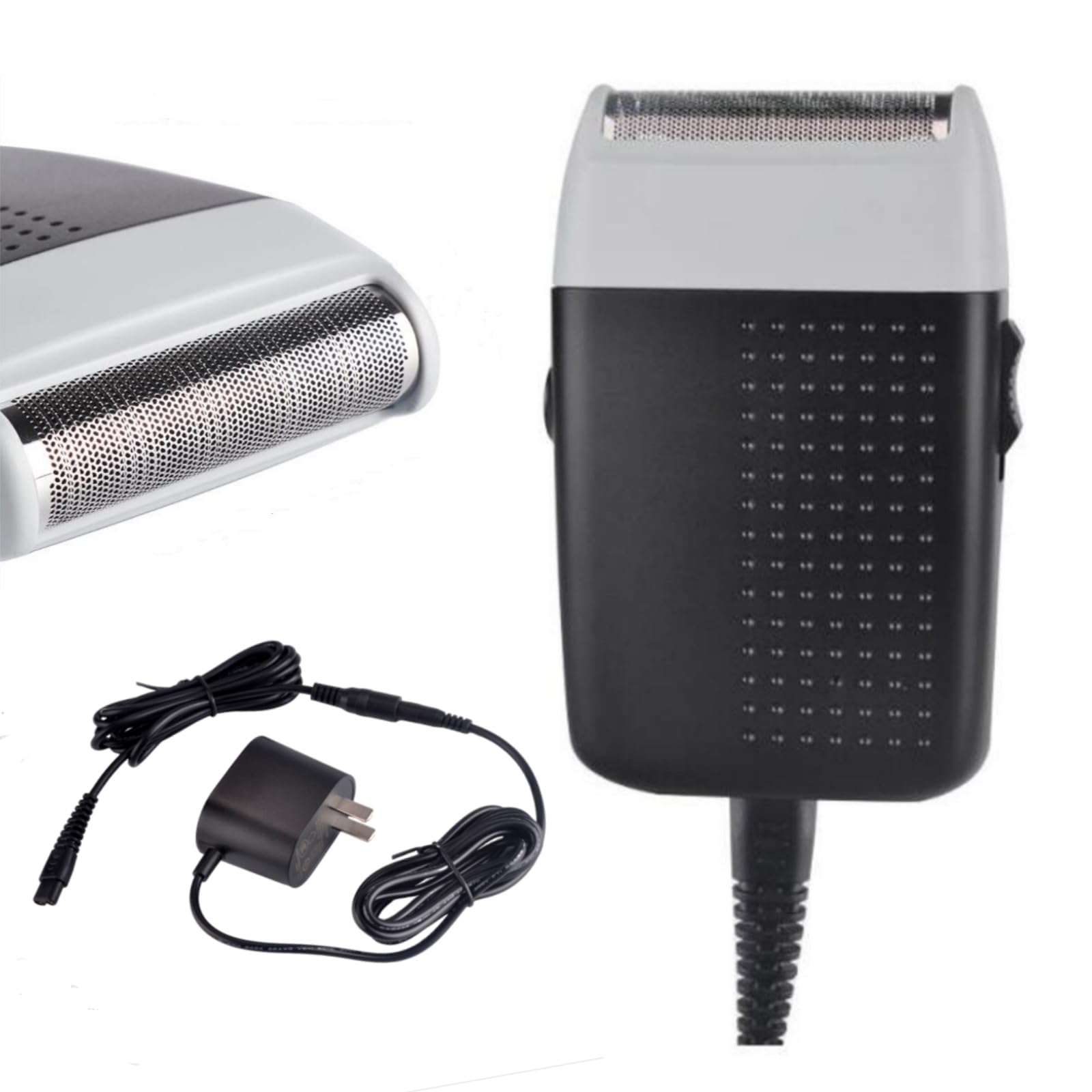 VSTSERIES Corded Electric Foil Shaver,Professional Close Shave Razor,Bald Head Shavers for Men,Barber Shop Fade Style Clipper,Face Stubble Beard Smooth Trimmer,12v Powerful Motor,Only Corded Use