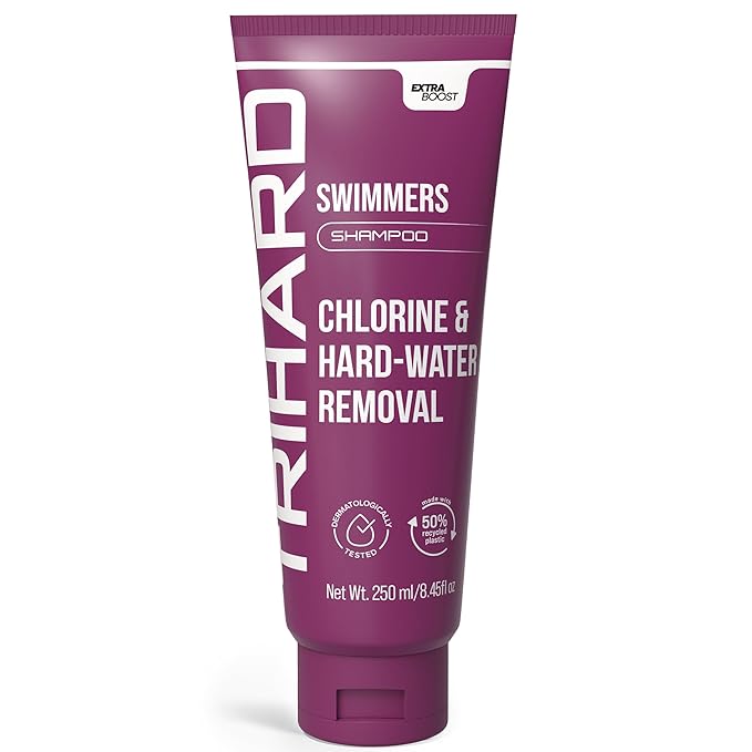 TRIHARD Swimmers Shampoo Extra Boost | Removing Chlorine and Hard Water Negative Effects | Specialized Swim Shampoo (1 Count)