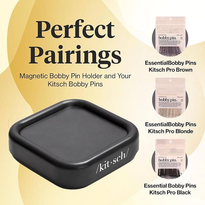 Kitsch Magnetic Bobby Pin Holder - Black, 1 Pc