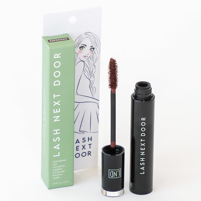 Lash Next Door Espresso Brown Mascara, Volume & Length, 0.39 oz, 3-Pack Set