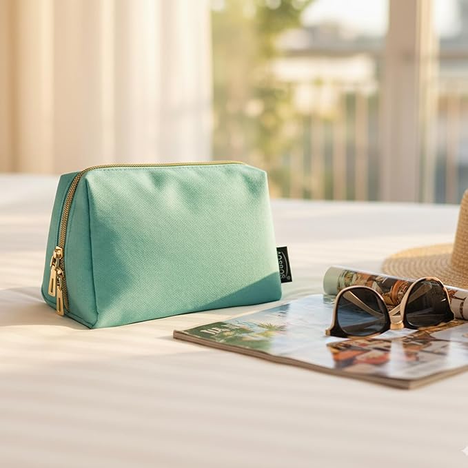 Aosbos Small Makeup Pouch, Travel Cosmetic Bags for Women,Travel Pouch