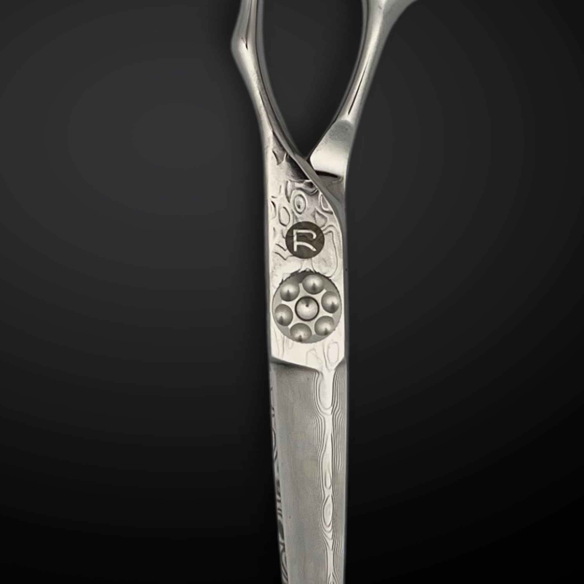 6 Inch Hair Cutting Shears Made From Damascus Steel - Saki Kanzen - For Professional Haircutting - Wet or Dry Hair