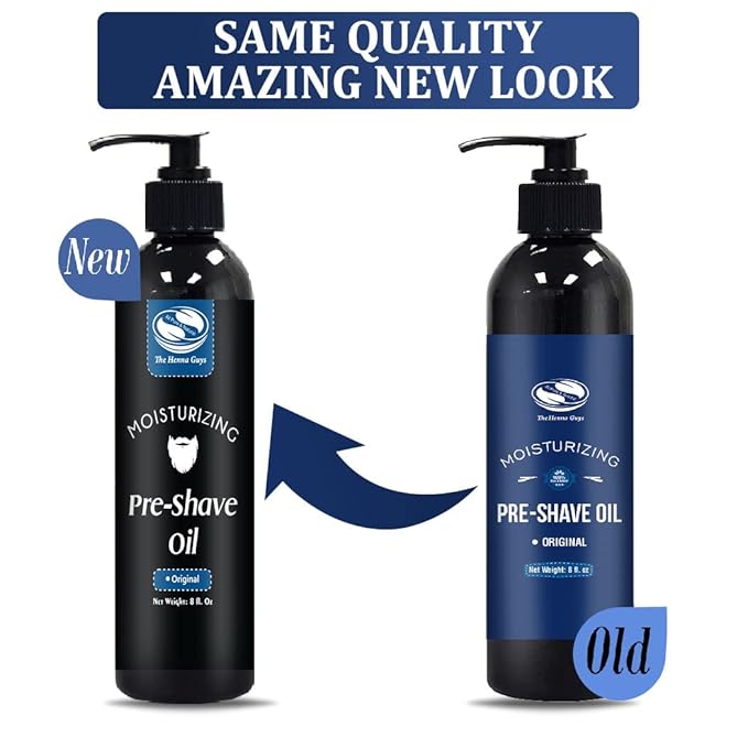 8 fl. Oz, Unscented Pre Shave Oil for Men, Excellent Shaving oil for Men, Prepares for a burns free Shave, Works with Straight or Safety Razor