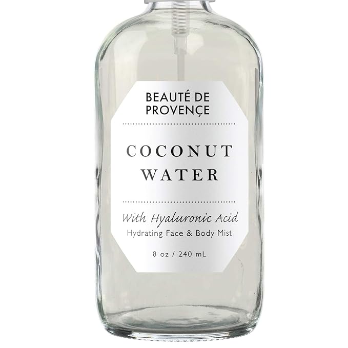 BEAUTE DE PROVENCE | Face & Body Mist Spray - Hydrating Coconut Water With Moisturizing Hyaluronic Acid | Instant Cooling, Conditoning