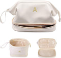 Vogewood Personalized Gifts for Women-Bridesmaid Gift, Initial Makeup Bag