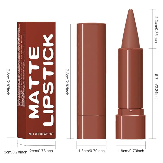 BINGBRUSH Lip Liner Pencil Set, Matte Lipstick Set, Cone Tip Line&Fill,2pcs