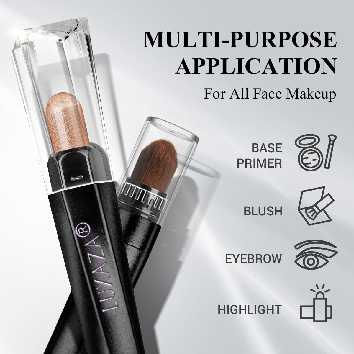LUXAZA PRO Blue Eyeshadow Stick Makeup Set 10PCS, Neutral Shimmer And Matte Cream Eye Shadow Palette, Metallic Bronze Smoky Eyeliner Brightener Crayon Pencil Kit, Ideal Gift for Women -Mint Chocolate