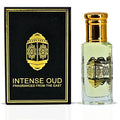 INTENSE OUD Majnoon Long Lasting Arabian Perfume Oils for Women 12ML (0.40 OZ) Fragrance Oil with Pineapple, Vanilla & Musky Notes - Concentrated Perfume Oil & Valentines Day Gift With Black Box