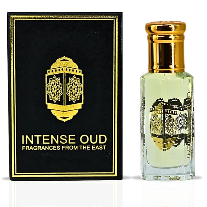 INTENSE OUD Majnoon Long Lasting Arabian Perfume Oils for Women 12ML (0.40 OZ) Fragrance Oil with Pineapple, Vanilla & Musky Notes - Concentrated Perfume Oil & Valentines Day Gift With Black Box