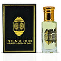 INTENSE OUD Majnoon Long Lasting Arabian Perfume Oils for Women 12ML (0.40 OZ) Fragrance Oil with Pineapple, Vanilla & Musky Notes - Concentrated Perfume Oil & Valentines Day Gift With Black Box