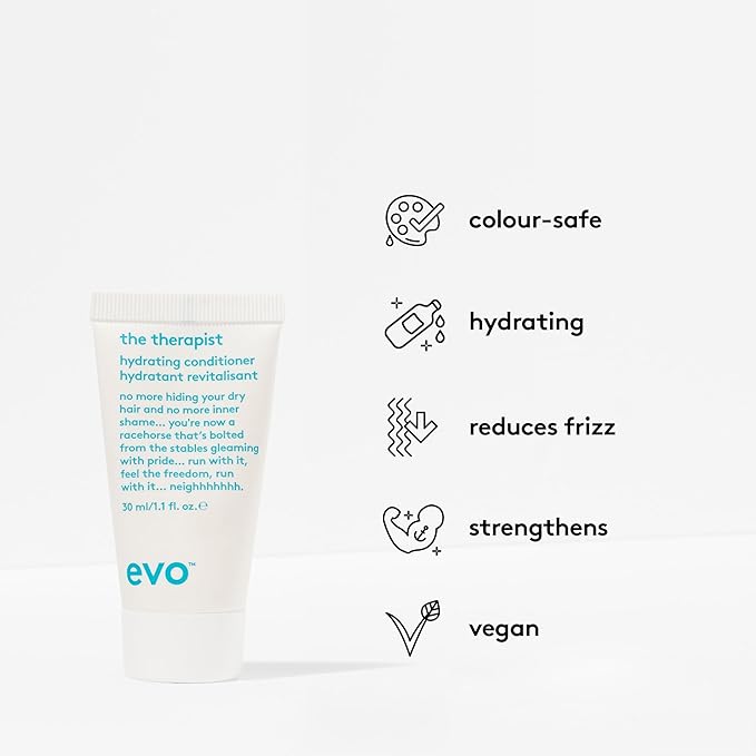 Evo Dry Hair Gift Set - Hydrating Shampoo, Sulfate-Free Conditioner, Hair Mask & Leave-In Cream - For Dull, Color-Treated Hair