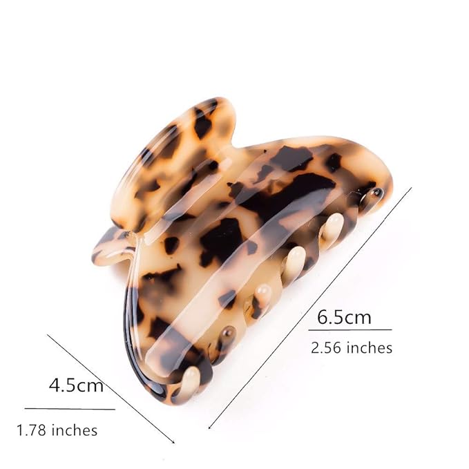 Prettyou Handmade Celluloid Acetate French Design Barrettes Tortoise Shell Claws Hair Claw Luxury Fashion Accessories Hair Clip for Women